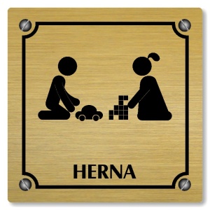 Herna, 148x148mm, zlatá, Kansas